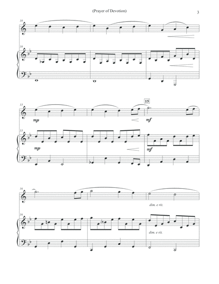 Prayer of Devotion - Soprano Sax & Piano image number null
