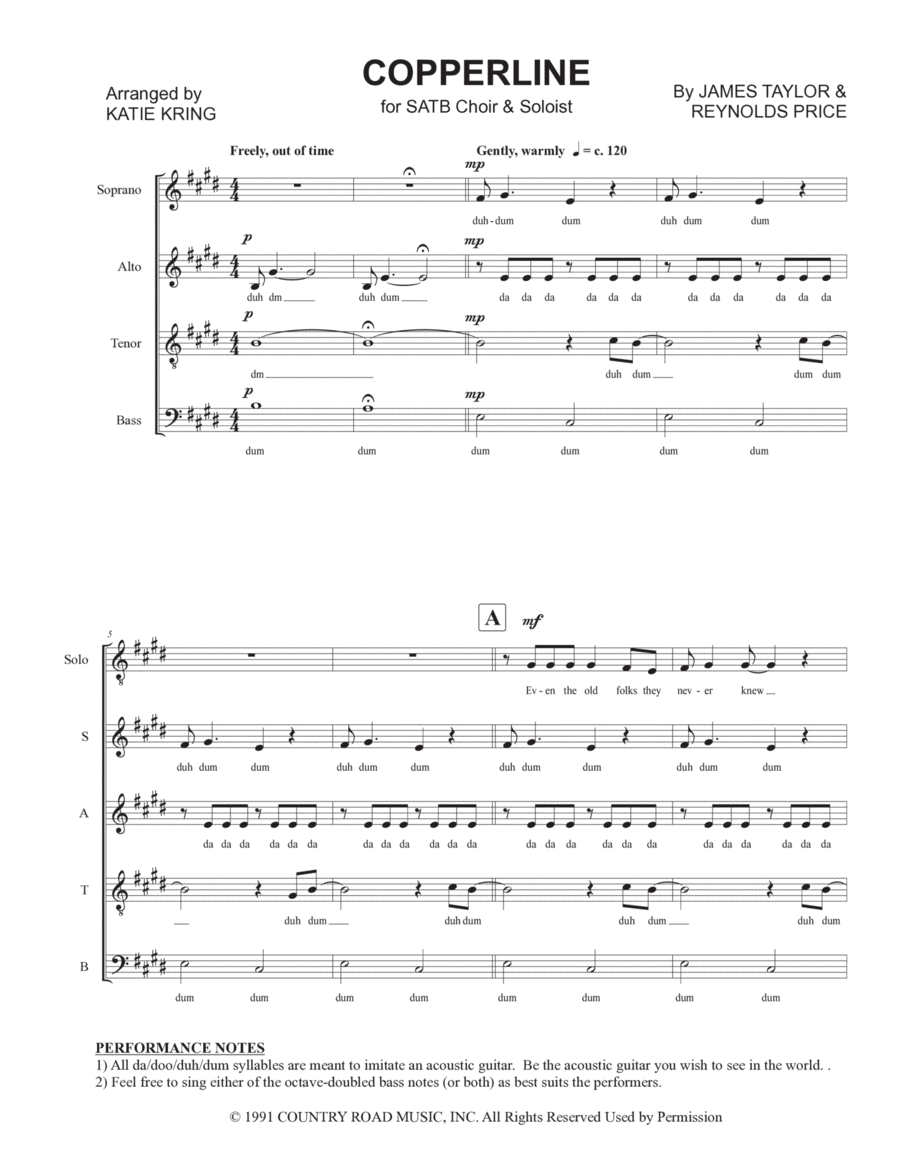 Copperline Copperline 4-Part scores gallery preview page 1