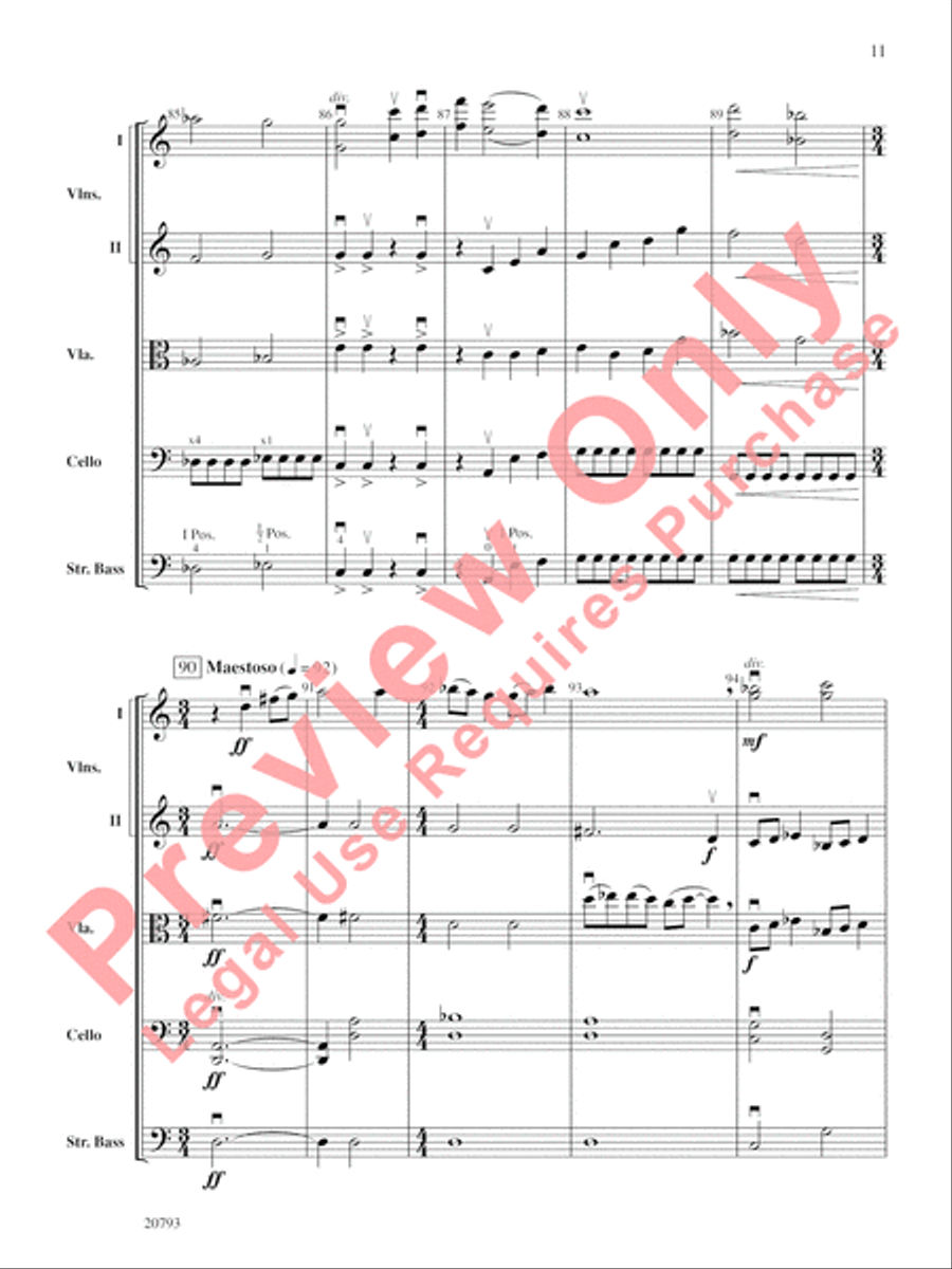 The Idylls of Pegasus String Orchestra scores gallery preview page 12