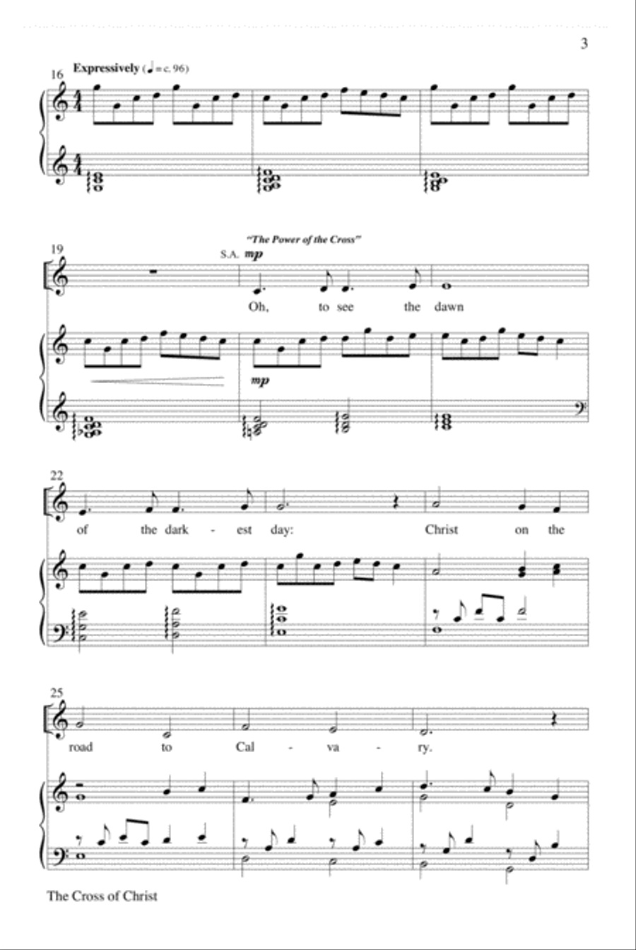 The Cross of Christ: A Holy Week Experience 4-Part scores gallery preview page 3