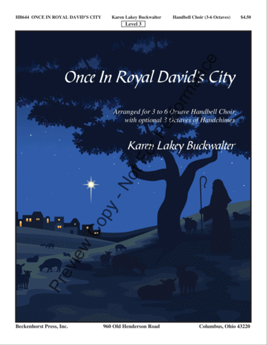 Once In Royal David's City - Buckwalter 5-Octaves scores gallery preview page 2