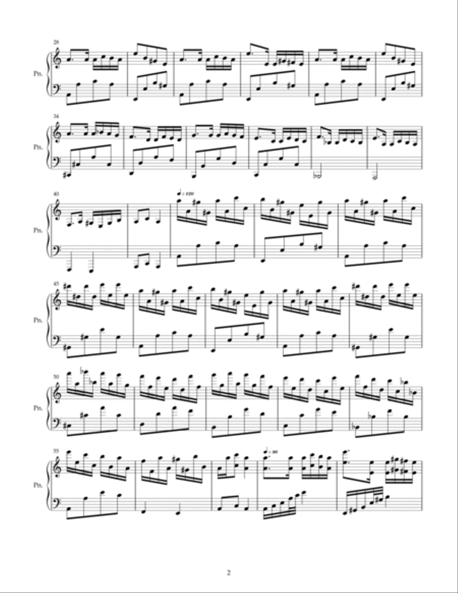 Paganini Caprice 24 Piano Variations (advanced players) Piano Solo scores gallery preview page 2