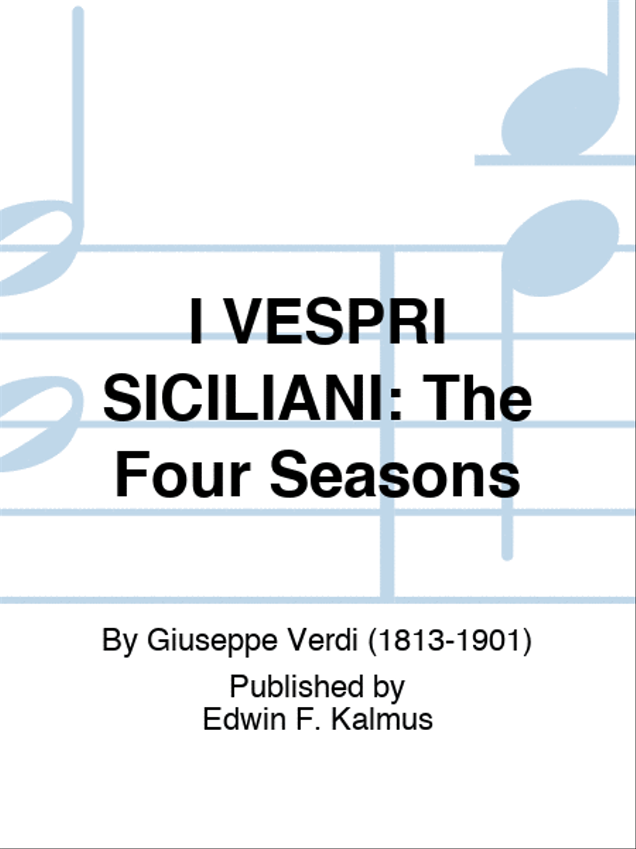 I VESPRI SICILIANI: The Four Seasons Set of Parts scores gallery preview page 1