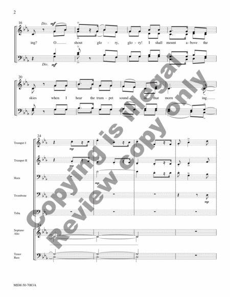 The Morning Trumpet (Full Score)