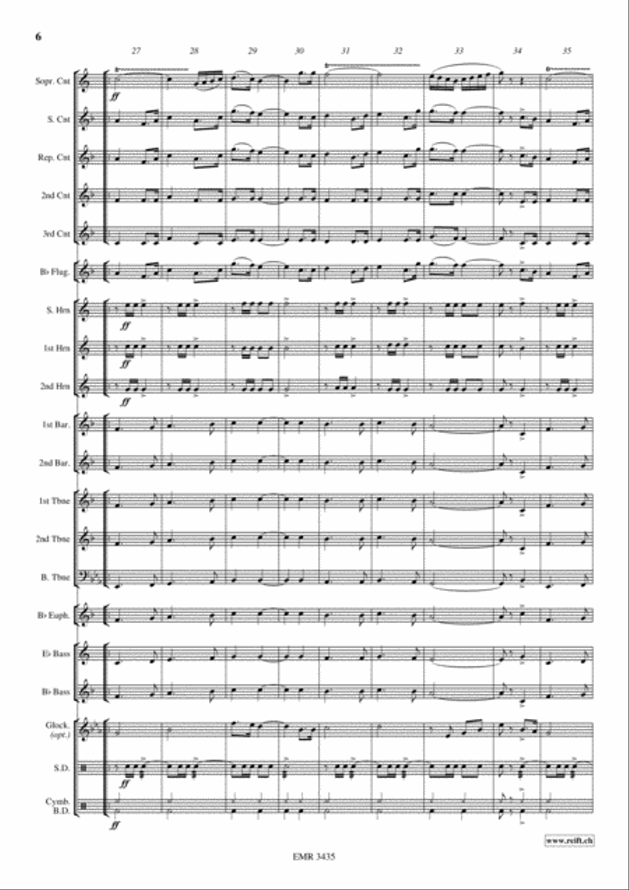 The Big Guard Brass Band scores gallery preview page 7