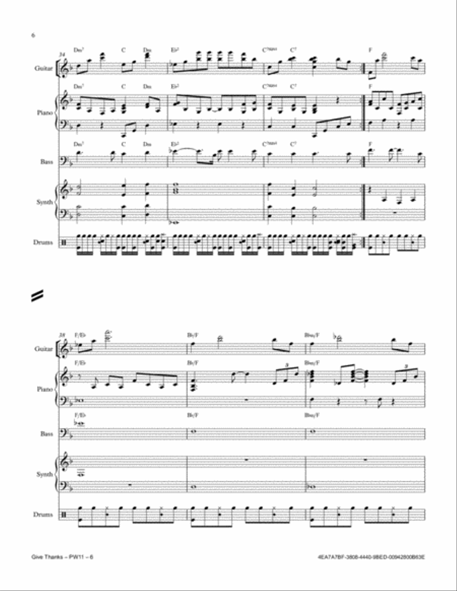 Give Thanks Large Ensemble scores gallery preview page 6