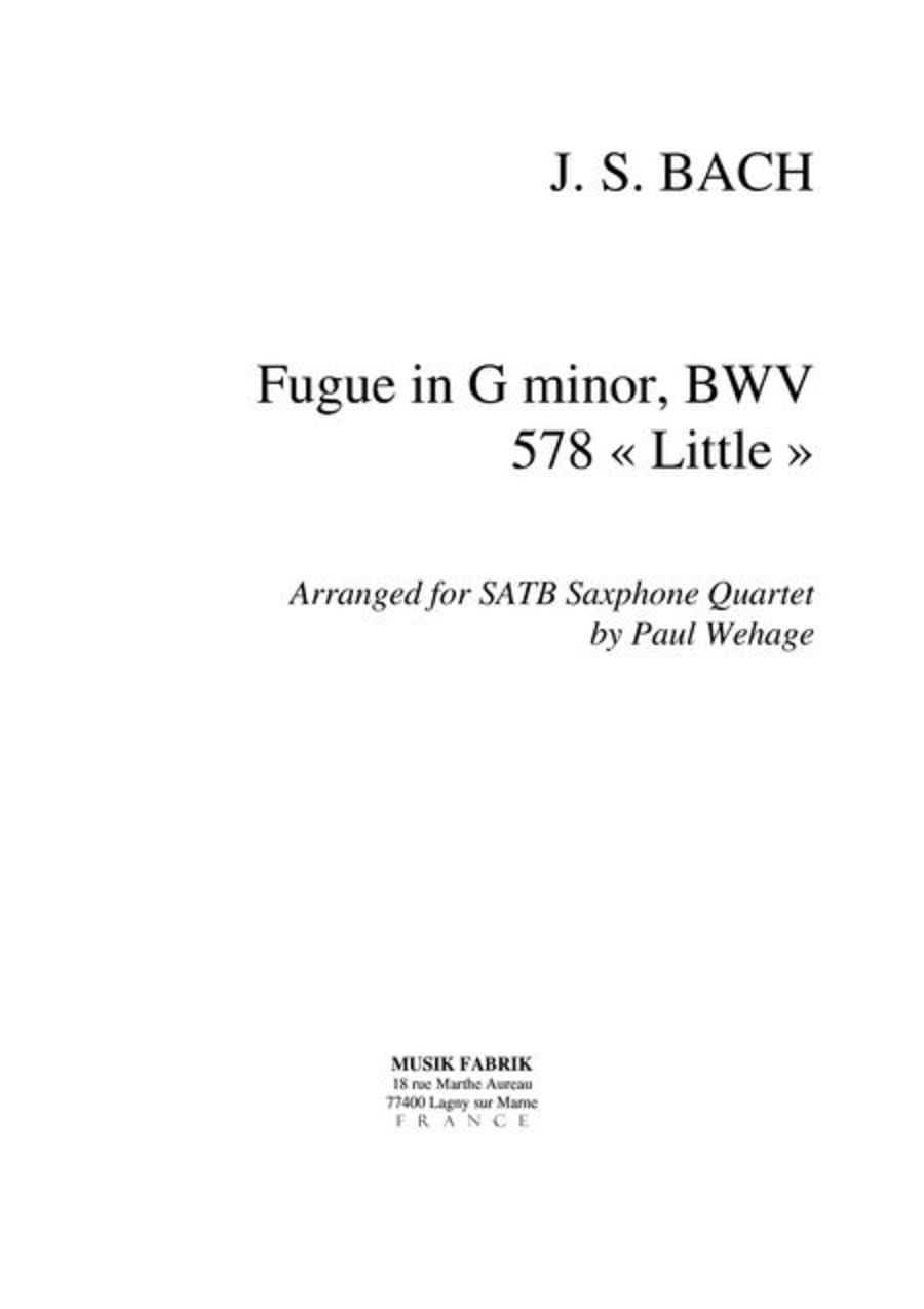 Fugue in G minor BWV 578 Little