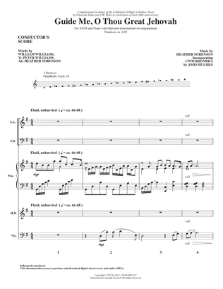 Book cover for Guide Me, O Thou Great Jehovah - Conductor Score (Full Score)