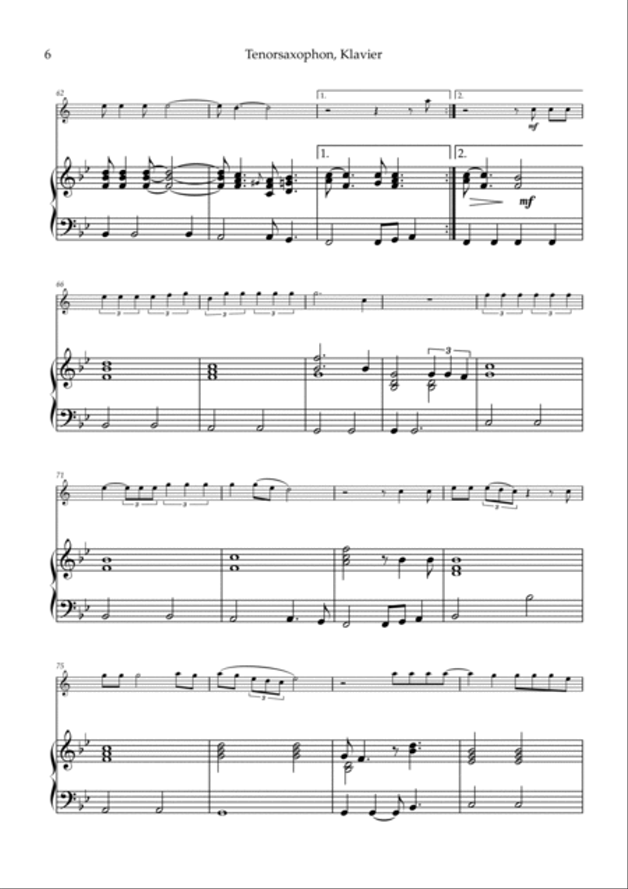I Drink Wine Tenor Saxophone scores gallery preview page 6