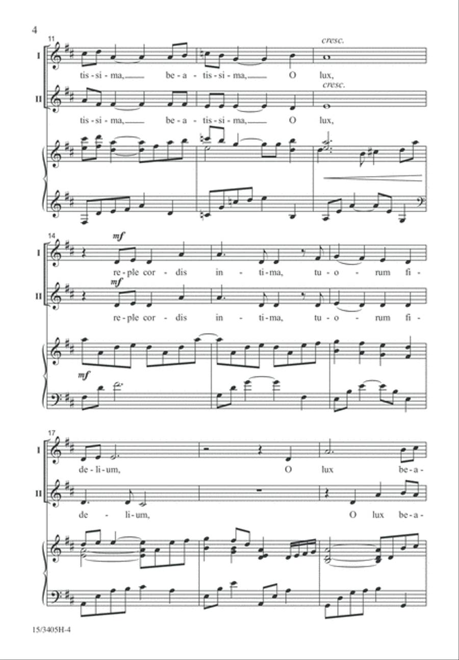 O Lux Beatissima 2-Part scores gallery preview page 4