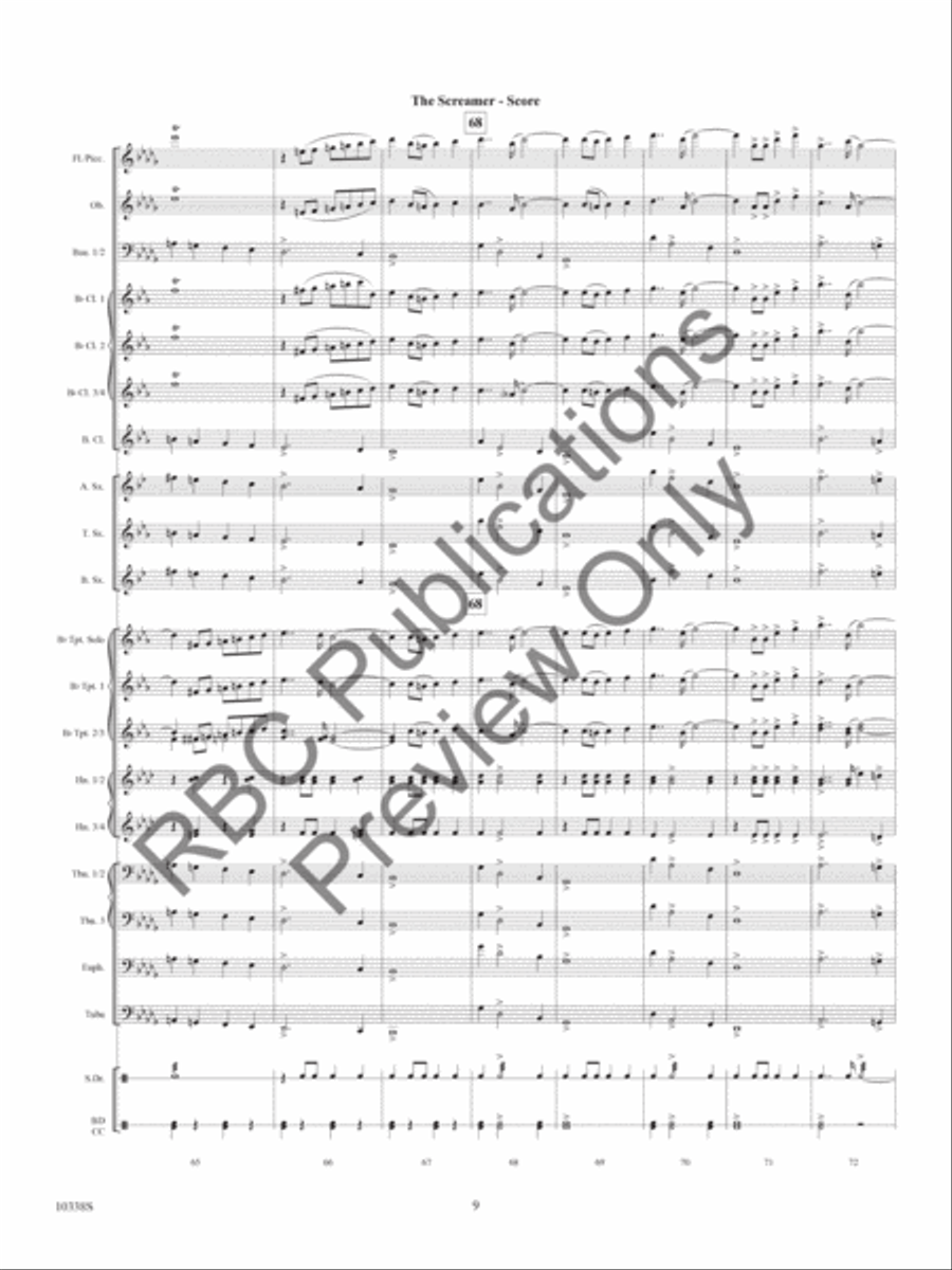 The Screamer The Screamer Concert Band scores gallery preview page 12