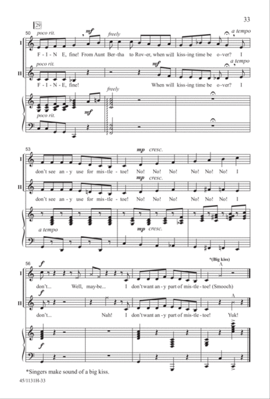 Singable Solutions for Winter Holidays 2-Part scores gallery preview page 33