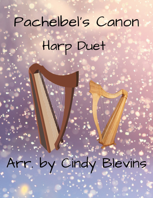 Book cover for Pachelbel's Canon, for Harp Duet