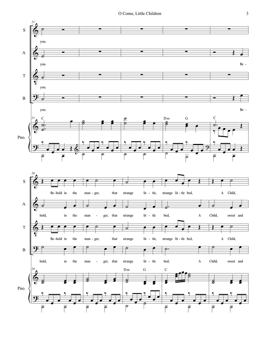 O Come, Little Children (with 