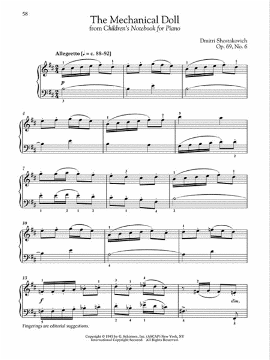 The 20th Century – Early Intermediate Level Piano Solo scores gallery preview page 9
