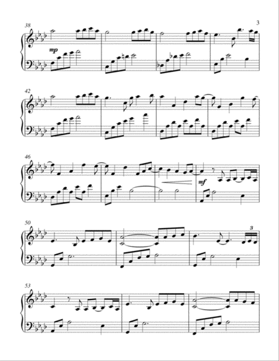 The Amber Field Piano Solo scores gallery preview page 3