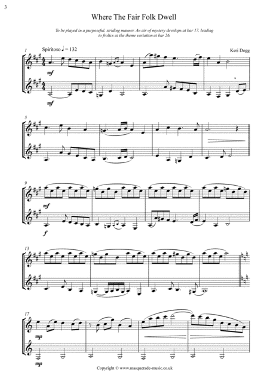 More Graded Clarinet Duets (intermediate to advanced) 24 duets in varying styles (swing, ragtime, co Clarinet Duet scores gallery preview page 4