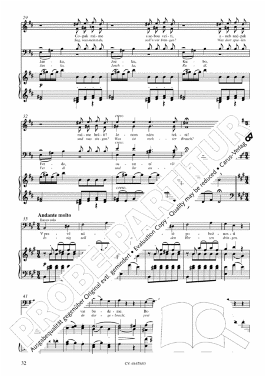 Missa pastoralis bohemica 4-Part scores gallery preview page 33