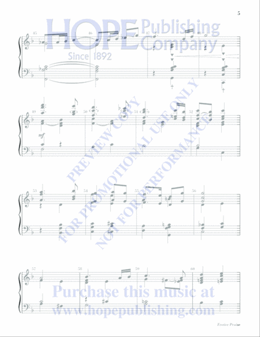 Festive Praise Festive Praise 5-Octaves scores gallery preview page 5