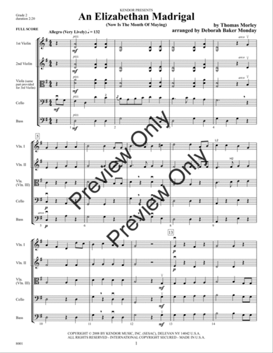 Kendor Concert Favorites, Volume 3 - Bass Double Bass scores gallery preview page 3