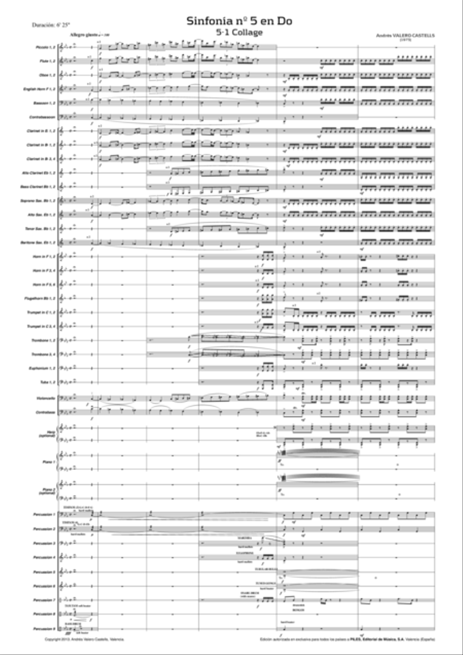 Sinfonia No. 5 en Do Sinfonia No. 5 en Do Concert Band scores gallery preview page 2