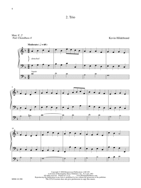 Partita for Organ on Come, Holy Ghost, God and Lord (Downloadable)