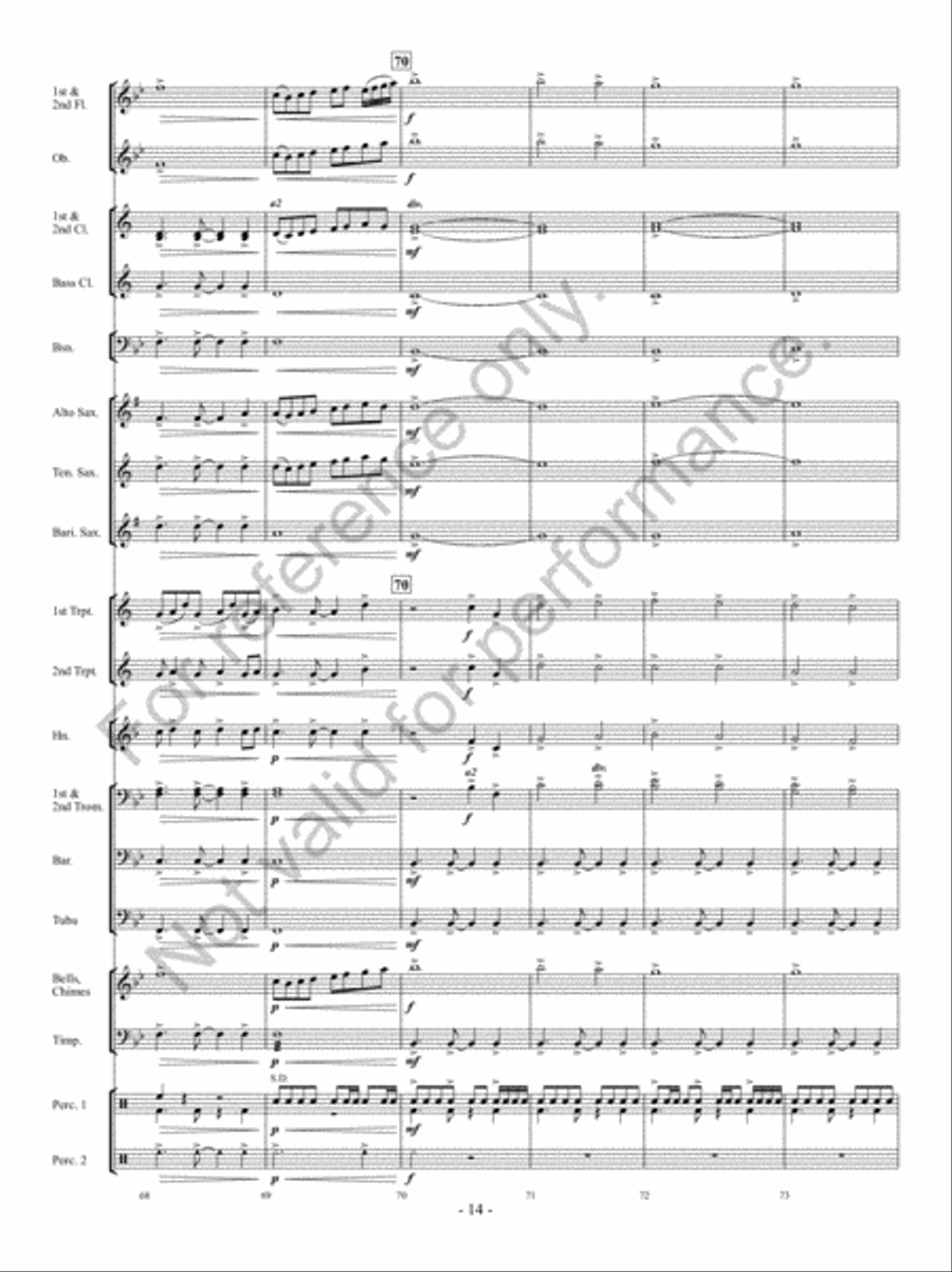 Hope Springs Eternal Concert Band scores gallery preview page 13