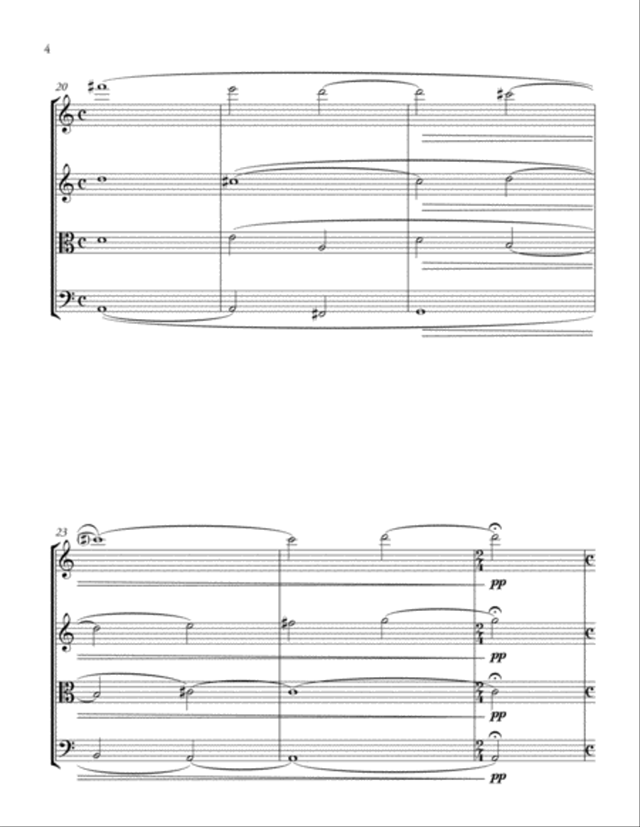 String Quartet (2010) String Quartet (2010) String Quartet scores gallery preview page 4