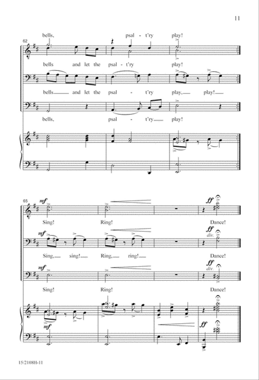 Throw Open Your Shutters! 3-Part scores gallery preview page 11