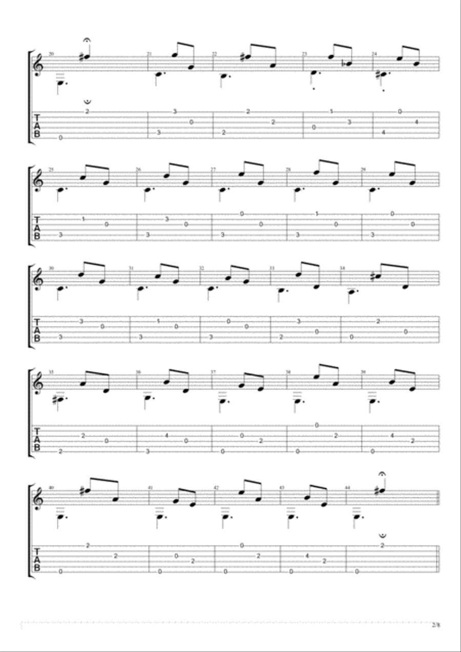 The Ettrick Cycle: I. Ettrickery Classical Guitar scores gallery preview page 2