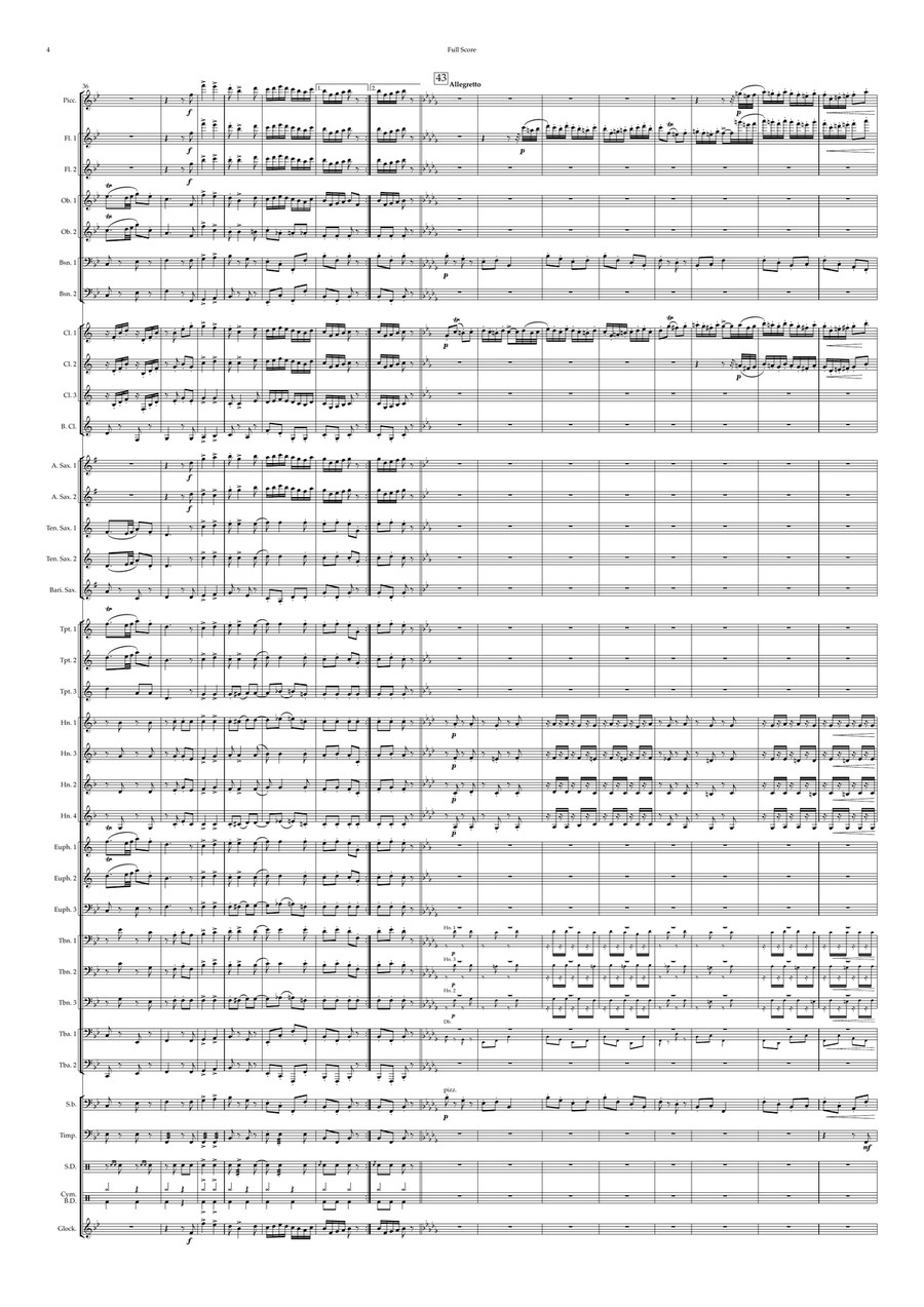 Hungarian Dance No.19 Concert Band scores gallery preview page 4