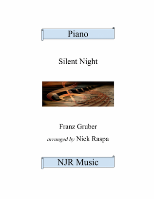 Book cover for Silent Night (Advanced intermediate piano)