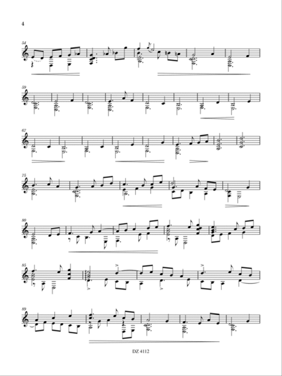 Ghost Guitar Classical Guitar scores gallery preview page 5