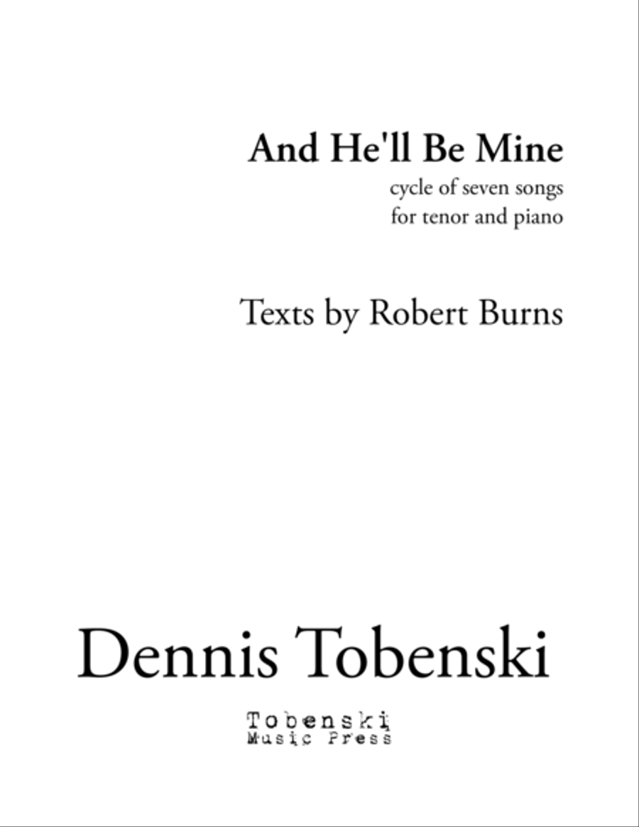 And He'll Be Mine Tenor Voice scores gallery preview page 1