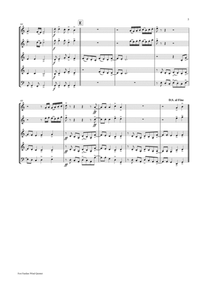 Fest Fanfare (Wind Quintet) image number null