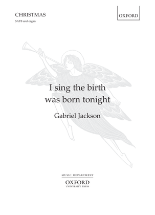 Book cover for I sing the birth was born tonight