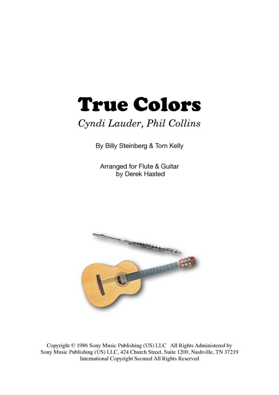 True Colors Flute scores gallery preview page 1