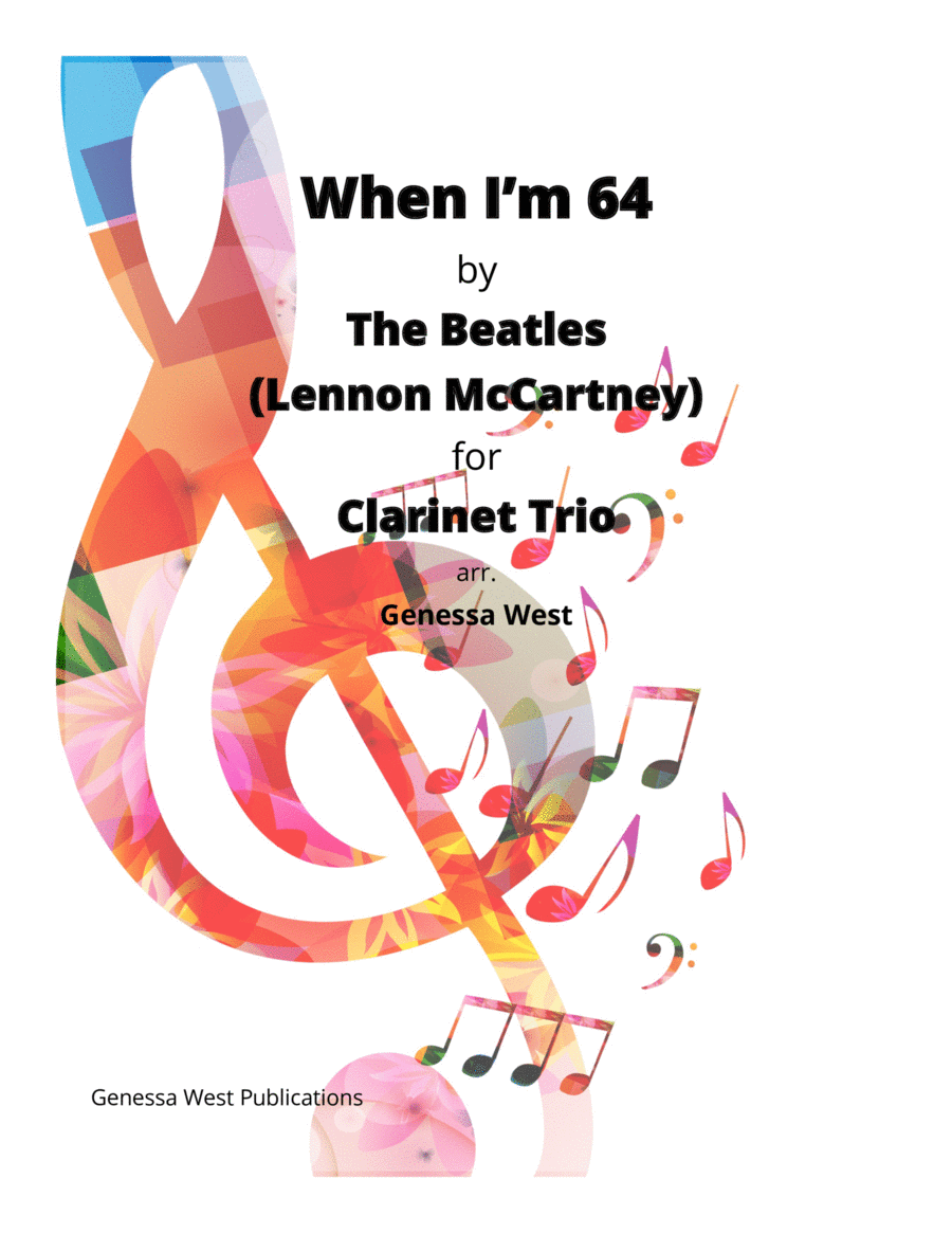 When I'm Sixty-four Clarinet Trio scores gallery preview page 1