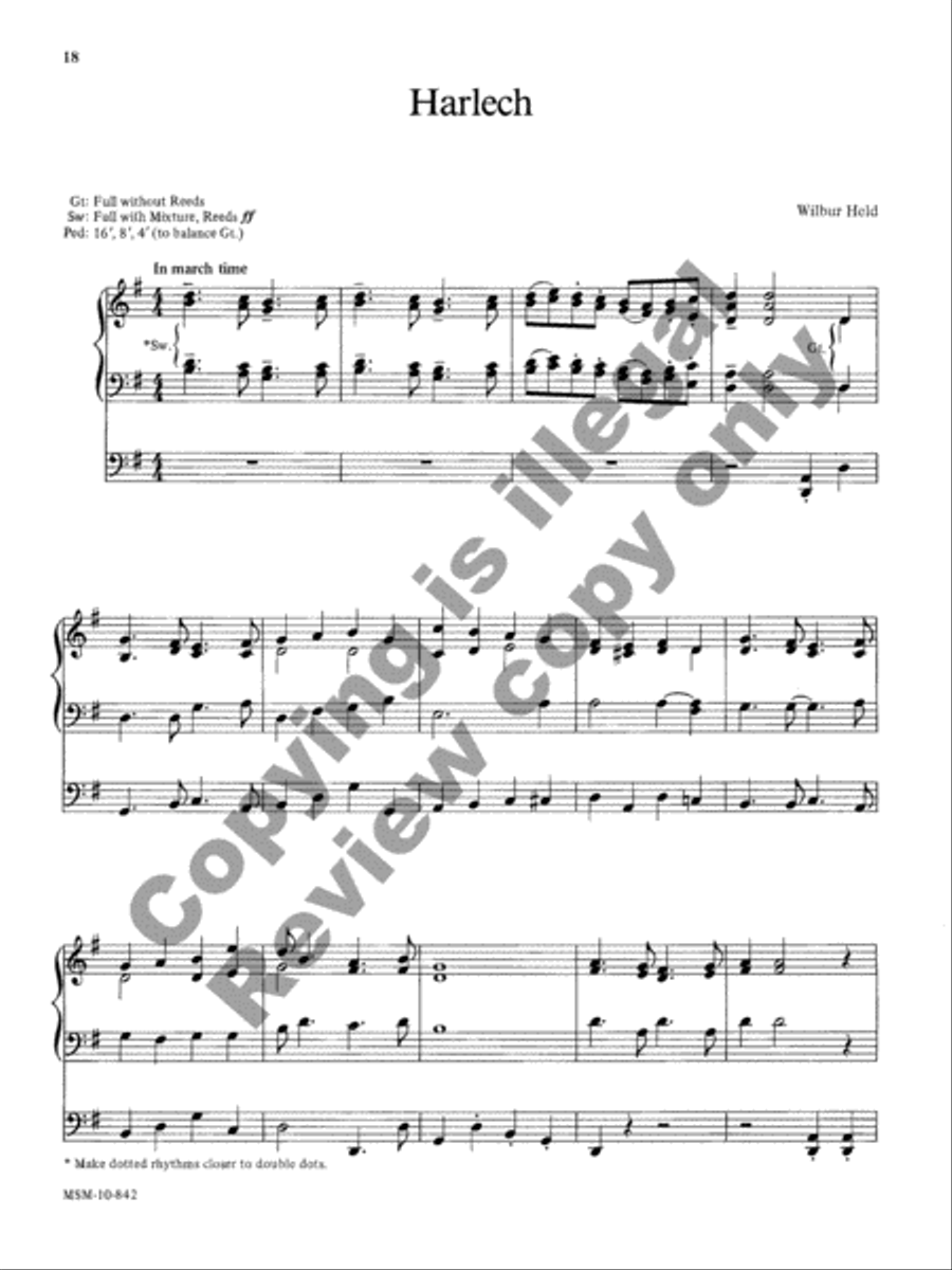 Those Wonderful Welsh, Set 2 Organ scores gallery preview page 16
