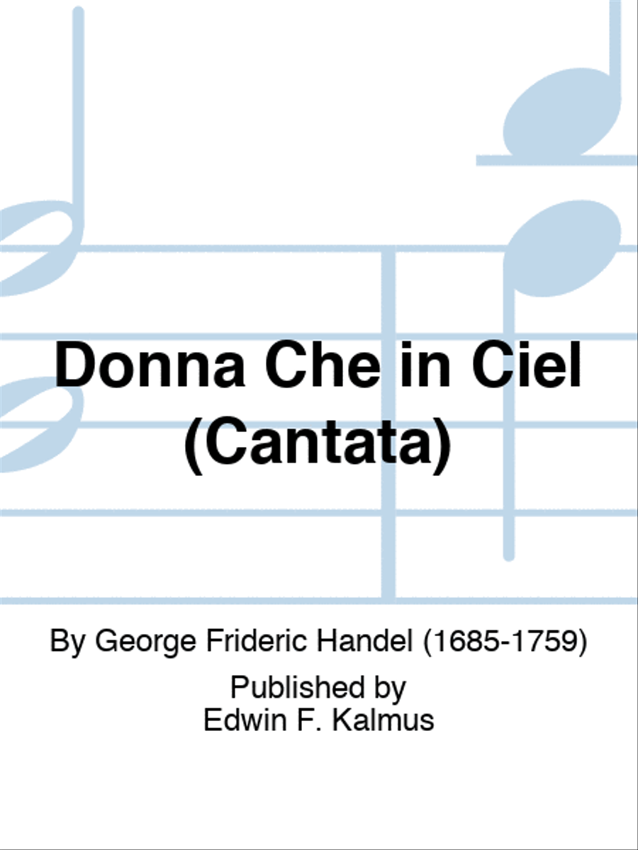 Donna Che in Ciel (Cantata) 4-Part scores gallery preview page 1