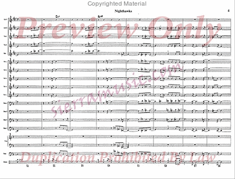 Nighthawks Nighthawks Jazz Ensemble scores gallery preview page 5
