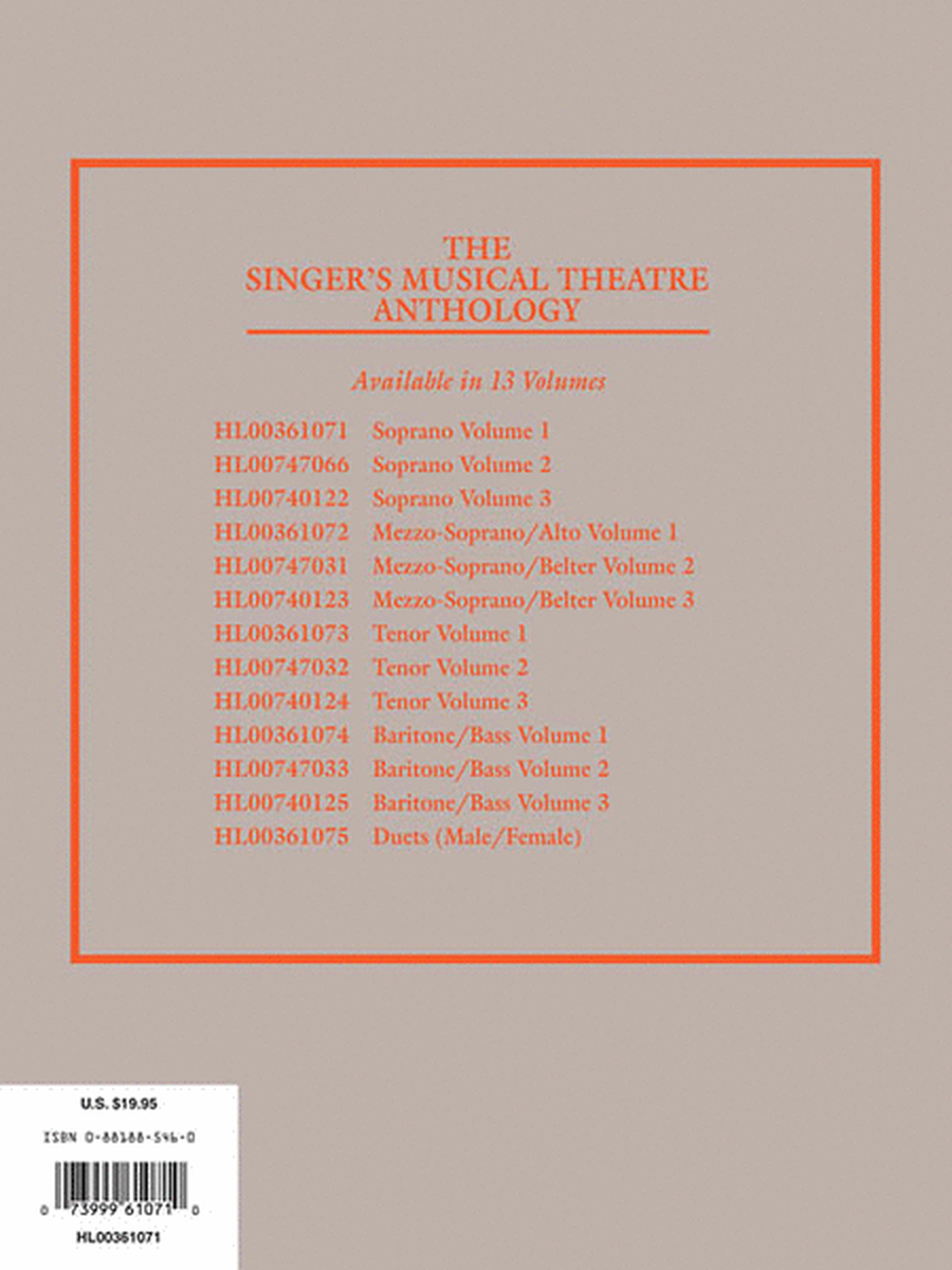 The Singer's Musical Theatre Anthology - Volume 1, Revised - Soprano