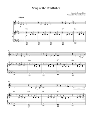 Song of the Pearlfisher (for Bb clarinet and piano accompaniment)