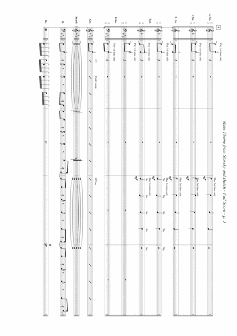 Starsky & Hutch Theme Jazz Ensemble scores gallery preview page 3