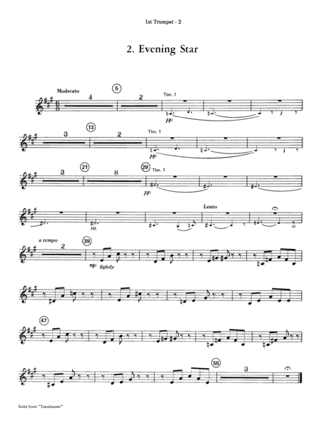 Suite from Tannhäuser: 1st B-flat Trumpet