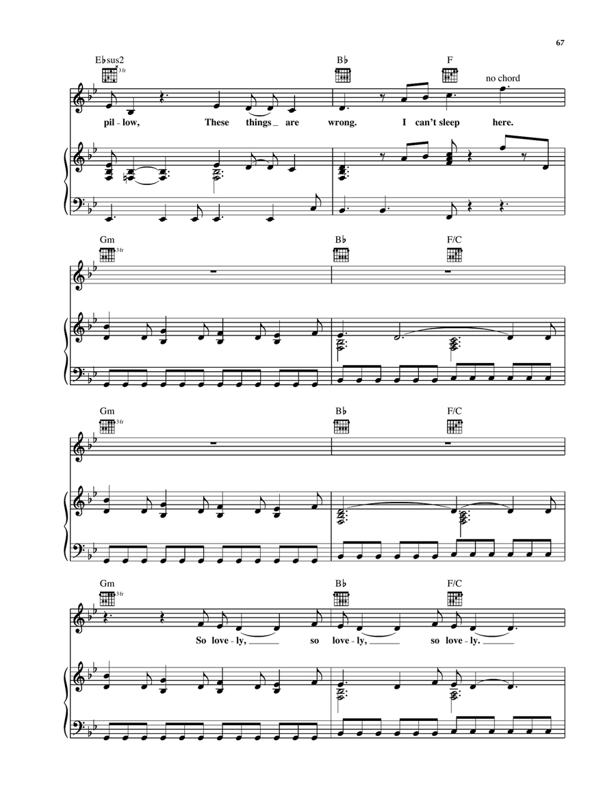 Daffodil Lament Piano, Vocal, Guitar scores gallery preview page 4