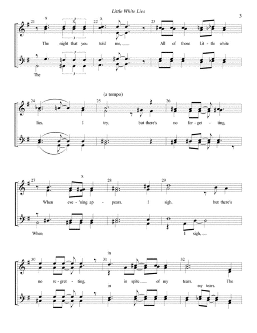 Little White Lies Little White Lies SSA scores gallery preview page 3