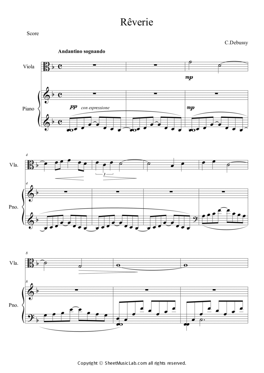 Reverie Viola scores gallery preview page 1