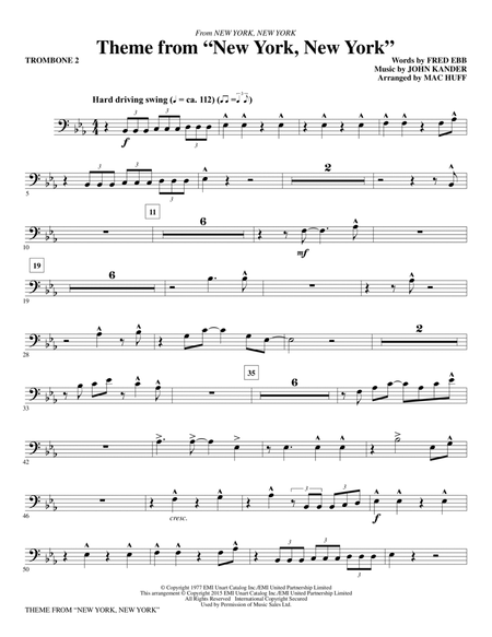 Theme from "New York, New York" - Trombone 2