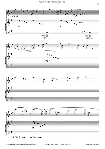Senza metrum fur Klarinette in A und Klavier